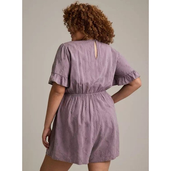 TORRID Festi Purple Eyelet Cut Out Romper - Picture 6 of 11